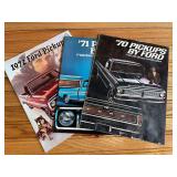(3) Ford Pickup Sales Literature