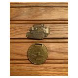 (2) Caterpillar Watch Fobs
