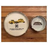 (2) Oshkosh + Link-Belt Ashtrays
