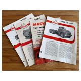 (4) Mack Truck Sales Literature
