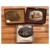 (3) Caterpillar Belt Buckles