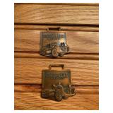 (2) Caterpillar Scrapper Watch Fobs