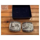 (2) Le Tourneau-Westinghouse + WABCO Belt Buckles