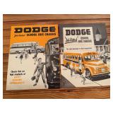 (2) Dodge School Bus Chassis Sales Literature