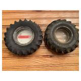 (2) Firestone Tractor Tire Ashtrays