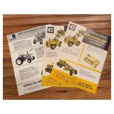 (3) Caterpillar + White Ertl Toy Sales Sheets