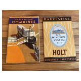 (2) Caterpillar Combined Harvester Sales Literature