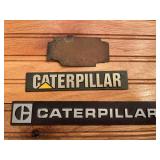(3) Caterpillar Badges + Data Plate