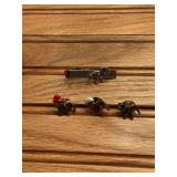 (4) Mack Bulldog Tie Clip + Pins