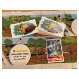 (4) Caterpiller Decals + Cloth Banner