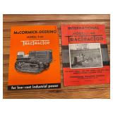 (2) IH McCormic-Deering TracTracTor Sales Literature