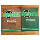 (2) 1936 F.E. Myers Catalogs