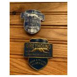 (2) Greyhound Badges