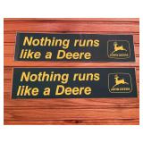 (2) John Deere Bumper Stickers