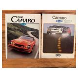 (2) 1979 + 1980 Camaro Sales Literature
