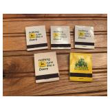 (5) John Deere Matchbooks