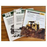 (3) Caterpillar D6 Crawler Sales Literature