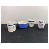 Assorted Blue Pottery