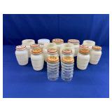Anchor Hocking Shakers, Milk Glass Shakers & Canisters
