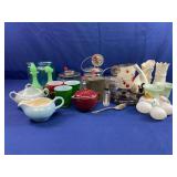 Assorted Trinkets, Mixers, Vases, and More