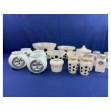 Fire King Black Dot & Anchor Hocking Shakers