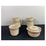 (5) Assorted Pieces of Red Wing Promotional Pottery