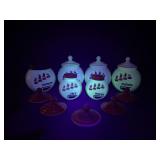 Anchor Hocking Uranium Grease Jars and Shaker Set