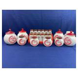 Anchor Hocking Grease Jars, Shakers, and Griffiths