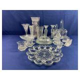 Assorted Clear Glassware