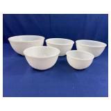(5) Fire King Bowls