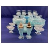 Fenton Hobnail Aqua Glassware