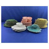Woodfield Leaf Plates and Tea Cups