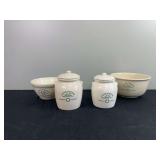 (6) Piece John Deere Employee Pottery