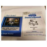 (2) Cub Cadet 1872/2072 Manual & Sales Booklet