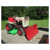 1967 Bolens 1050 Tractor w/ Mower Deck & Snow Blade
