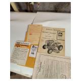 David Bradley 725 Manual, Sales Tag, Warranty Card