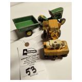 (3) John Deere 110 Round Fender w/ Cart & B1 Allis Ertl