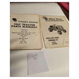 (2) Wheel Horse Charger V7 1077 & Other Tractor Parts Manuals