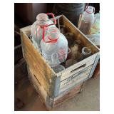 Milk Bottles, Jars, Crates