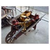 Wooden Wheelbarrow with Toys