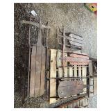 (4) Vintage Sleds