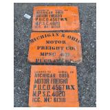(3) michigan & Ohio Motor Freight Co. SST Signs
