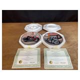 (2) Harley-Davidson Plates Franklin Mint