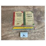 (5) John Deere Pocket Ledgers, Pencils, Night Light