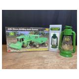 (2) John Deere Building Brick Set + Lantern NIB