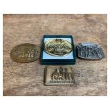 (4) John Deere Belt Buckles