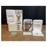 (2) Harley-Davidson Fat Boy Pocket Watch + Stein Franklin Mint