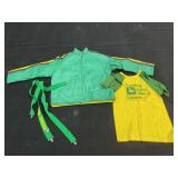 (3) John Deere Jacket, T-Shirt, Suspenders