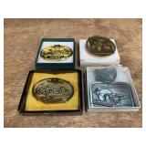 (4) John Deere Belt Buckles