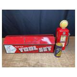 (3) Tool Set, Tire Patch Kit, Gas Pump Radio